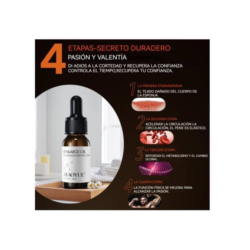 Aceite Lubricante Agrandador y potenciador Pene Hombre 10ml - Imagen 8