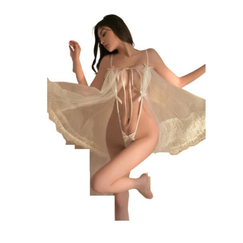 Lencería Vestido Sexy Transparente Para Dormir Babydolls - Imagen 5