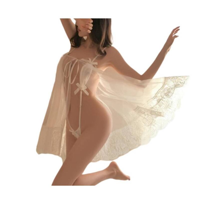 Lencería Vestido Sexy Transparente Para Dormir Babydolls - Imagen 6