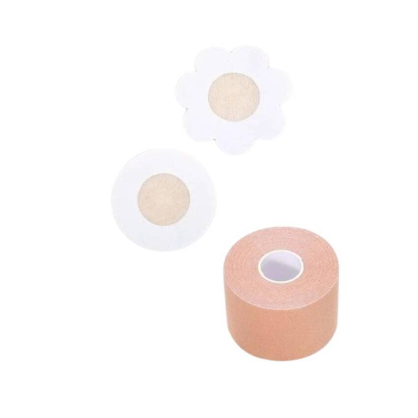 Cinta Levanta Pecho 5cmx5mt + 20 Cubre Pezones Boob Tape - Imagen 3