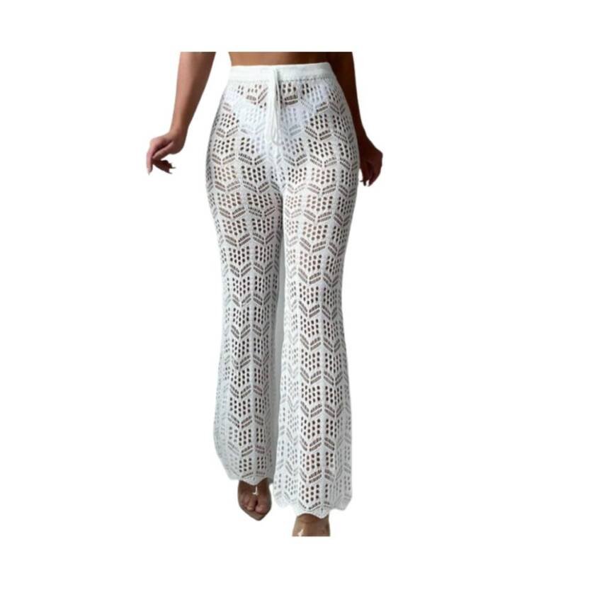 Pantalon Playero Tejido Cordon Delantero Pareo