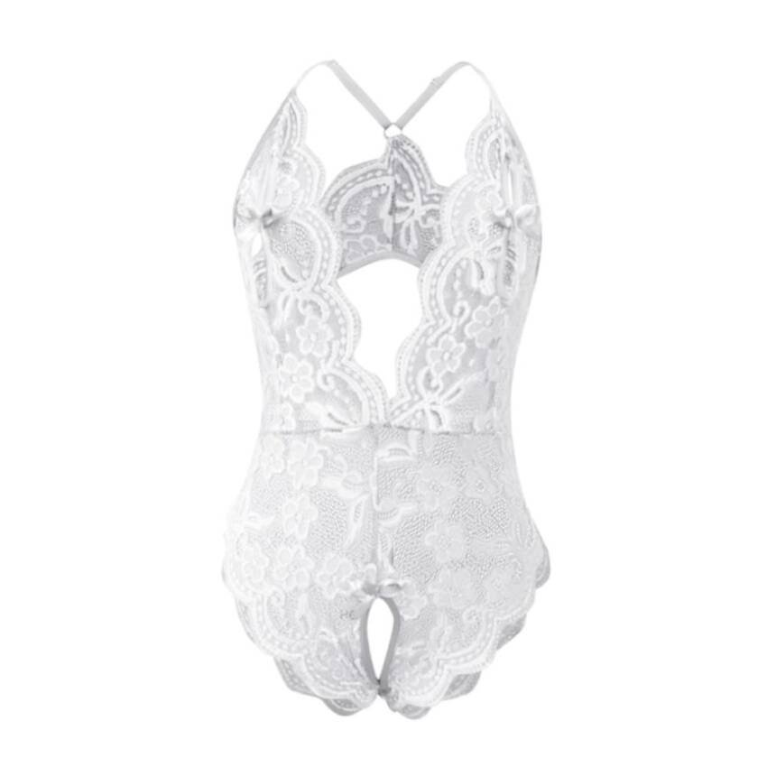 Lenceria Sexy Transparente Para Mujer, Entrepierna Abierta - Imagen 9