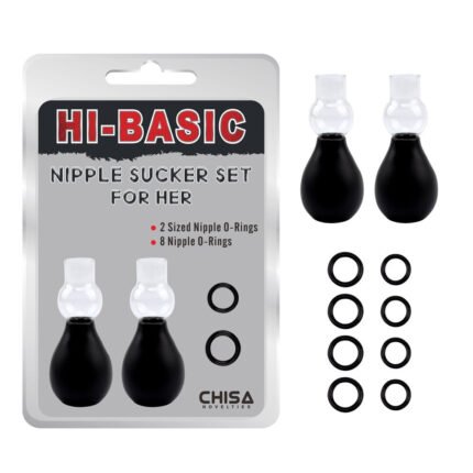 Set de anillos y bomba de vacío para pezones Talla M CHISA CN-692980641