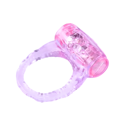 Anillo vibrador RF001 de aro fino y módulo texturizado