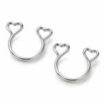 Piercing Falso A Presión Con Corazones Sin Perforar - Imagen 6