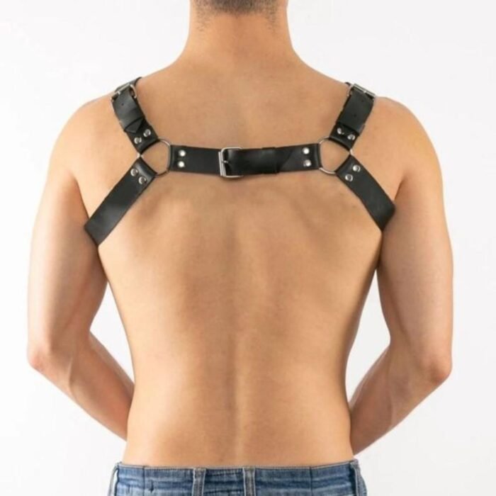 Corse Fetish Bondage Cuero Negro Hombre Lenceria Erotica - Imagen 4