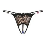 Calzones Colaless Tanga Mujer Diadema Animal Print Erotico
