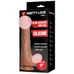 Dildo Realista Pretty Love Adley  Silicona 28 Cm Con Ventosa