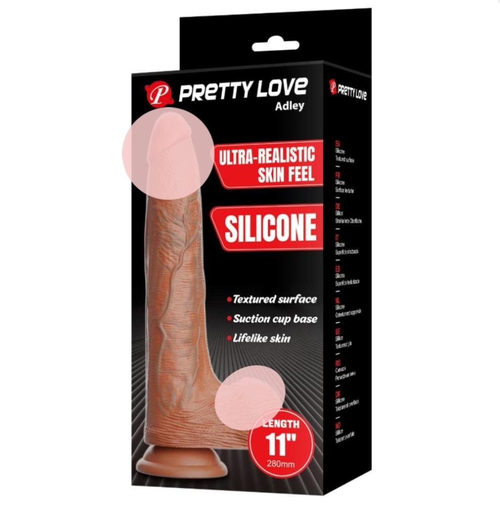 anymarket-36f30fcd-70f4-4865-af5c-c447599e5013.jpg Dildo Realista Pretty Love Adley Silicona 28 Cm Con Ventosa - Imagen 1