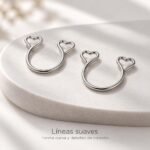 Piercing Falso A Presión Con Corazones Sin Perforar - Imagen 8