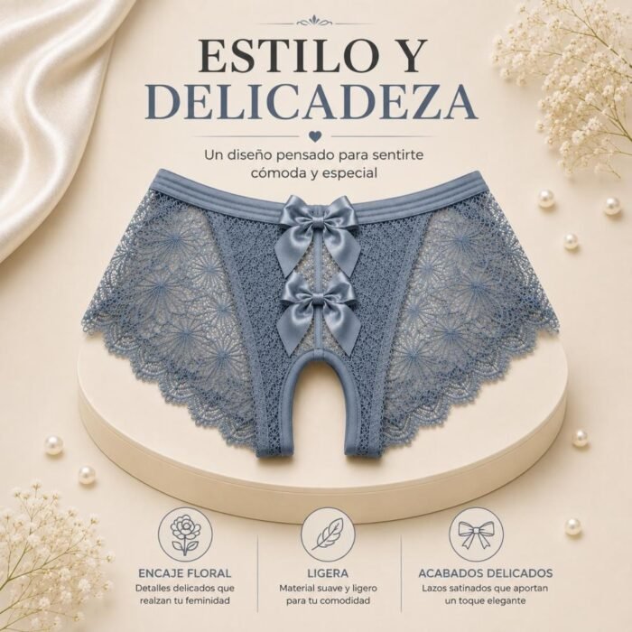 Calzones Sexy  Abiertos Lencería Encaje Bragas - Imagen 18