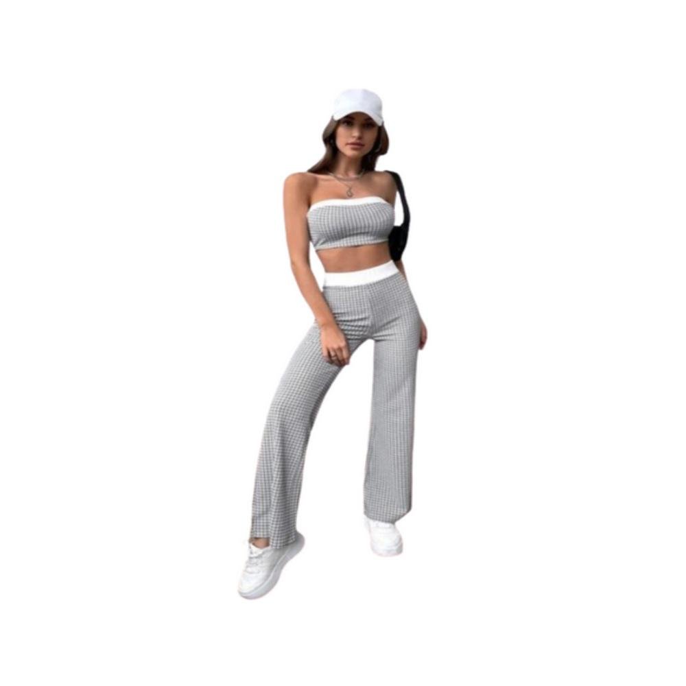 anymarket-4a07fcbb-37e9-46aa-81ee-695412e2566d.jpg Conjunto 2 piezas Top y Pantalon Mujer Casual - Imagen 1