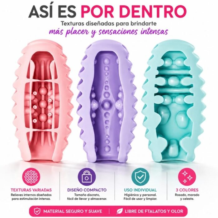 Huevo Masturbador Manual Pretty Love Texturizado - Imagen 4