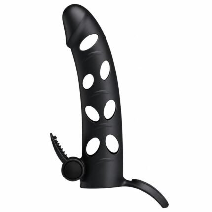 Funda Extensora Pene +  Anillo Vibrador Estimulador De Clitoris