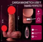 Dildo Vibrador Telescópico Hiperrealista Torero - Imagen 4