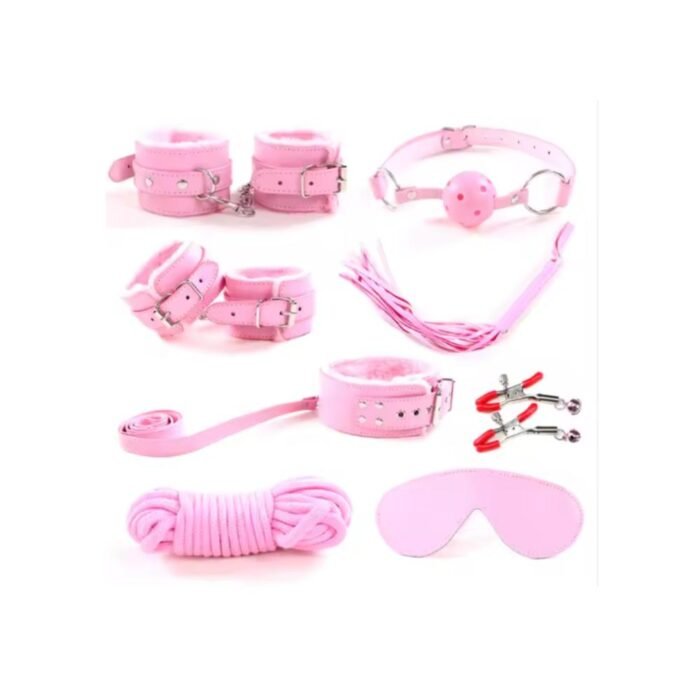 Kit De Sumision Bdsm Sadomasoquismo Bondage 9pcs - Imagen 10