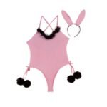 Disfraz Sexy Conejita Erotica Mujer Con Cintillo Orejas - Imagen 5