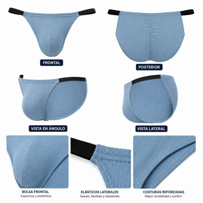 Ropa Interior Sexy Hombre,cintura Baja, Erótica Elásticos! - Imagen 8