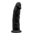 Dildo Consolador Realista Negro Silicona Termoactiva 6 15cm