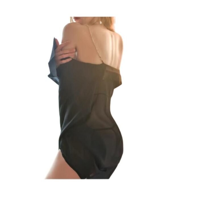 Conjunto Pijama Lenceria Mujer Camisa con tirantes sexy - Imagen 2