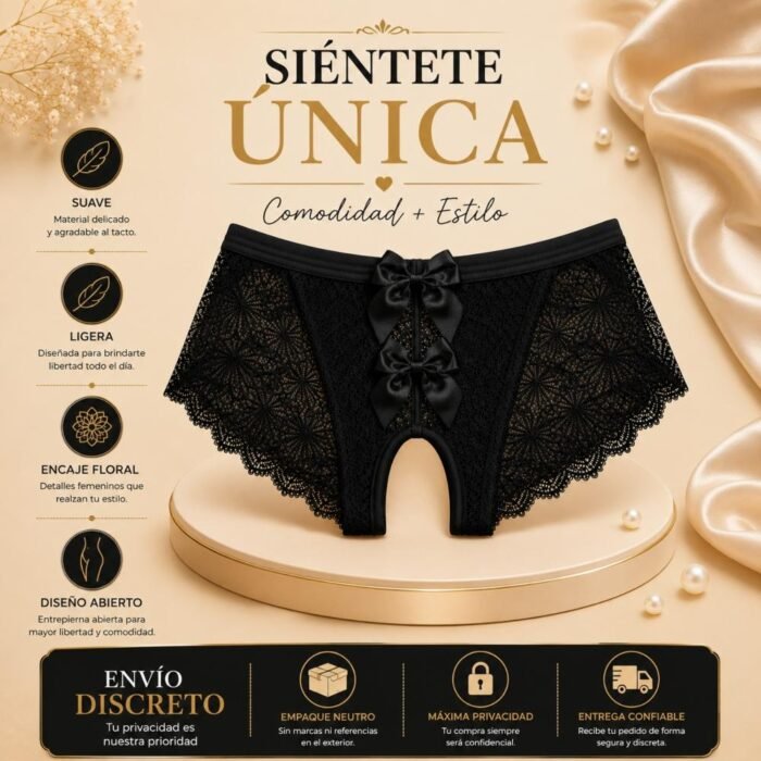 Calzones Sexy  Abiertos Lencería Encaje Bragas - Imagen 15
