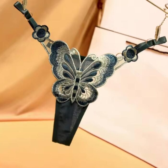 Colaless Bordado Mariposa, Cinta Ajustable Lenceria Exotica - Imagen 13