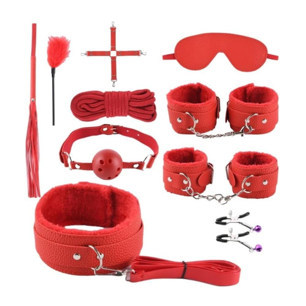 anymarket-cdae9326-ea32-46ef-aaa7-8c7b58ef0448.jpg Kit De Sumision Bdsm Sadomasoquismo Bondage 9pcs - Imagen 1