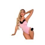 Disfraz Sexy Conejita Erotica Mujer Con Cintillo Orejas - Imagen 3