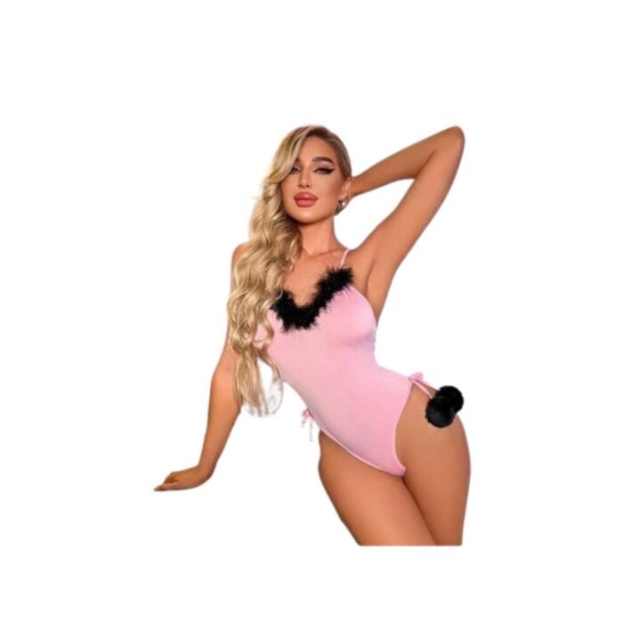 Disfraz Sexy Conejita Erotica Mujer Con Cintillo Orejas - Imagen 3