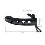 Funda Extensora Pene +  Anillo Vibrador Estimulador De Clitoris - Imagen 4