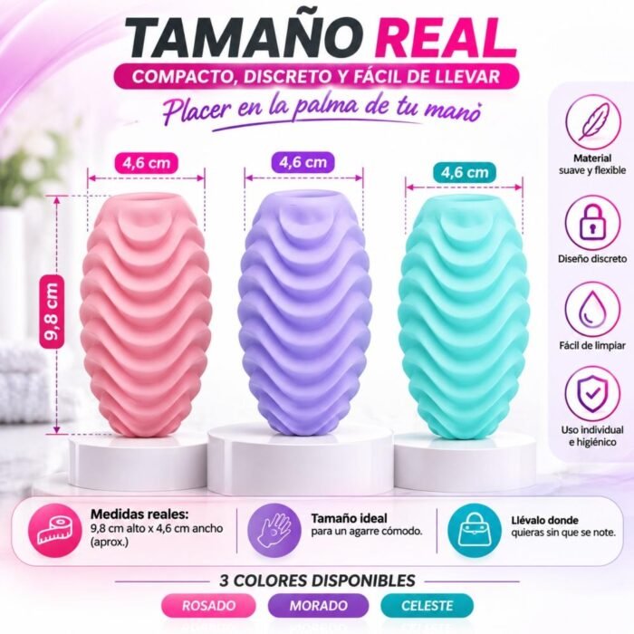 Huevo Masturbador Manual Pretty Love Texturizado - Imagen 7