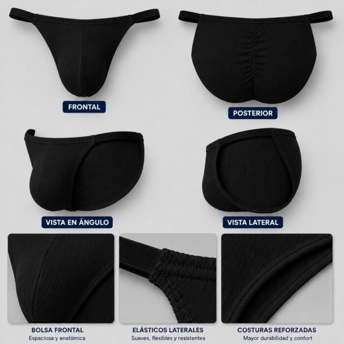 Ropa Interior Sexy Hombre,cintura Baja, Erótica Elásticos! - Imagen 27