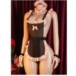 Disfraz Sirvienta Transparente 5 Piezas con Accesorios Mujer - Imagen 3
