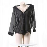 Conjunto Pijama Lenceria Mujer Camisa con tirantes sexy - Imagen 4