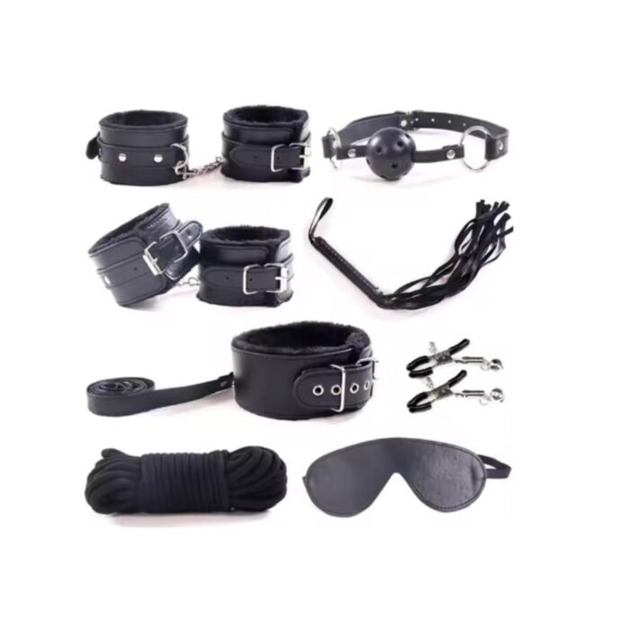 Kit De Sumision Bdsm Sadomasoquismo Bondage 9pcs - Imagen 9