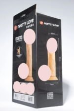Dildo Estimulador con Testículos Piel Deslizante Suave Sexual - Imagen 3