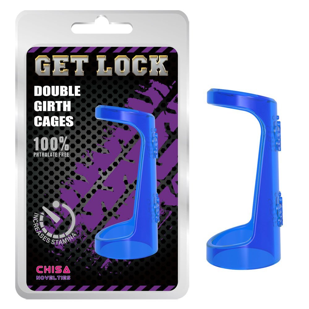 double-girth-cages-blue_590672.jpg Anillo para pene GetLock CHISA CN-101646500 - Imagen 1