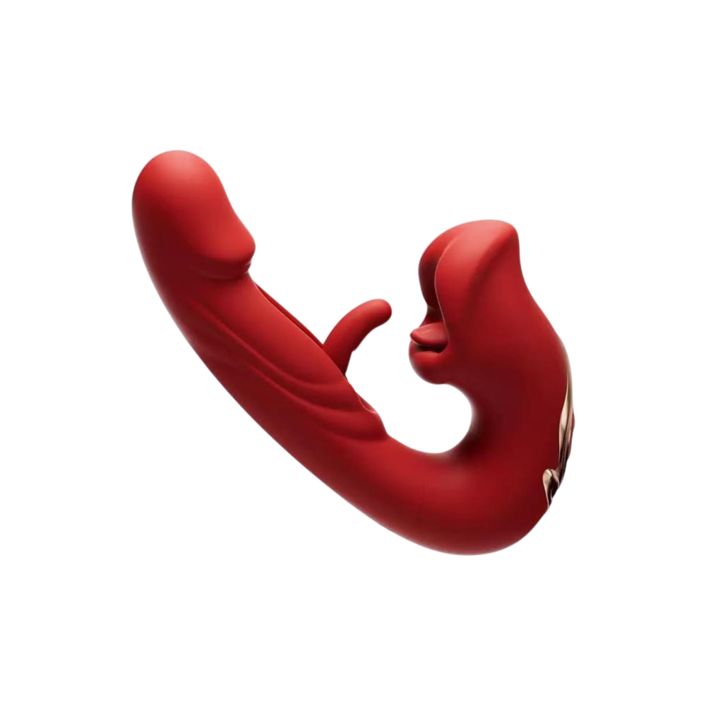 Vibrador y succionador Curvy Fun rojo