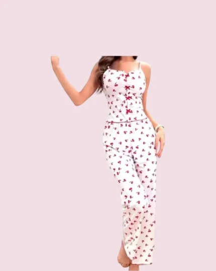 Pijama Sexy Mujer Encaje Malla - Conjunto 2 Piezas Dulce y Elegante