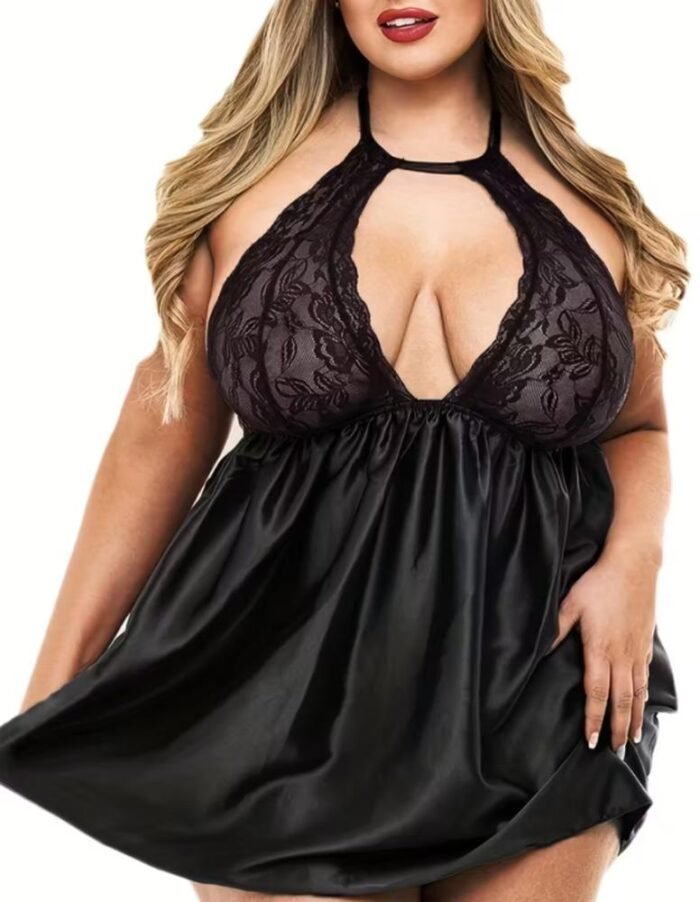 Lenceria Babydoll Encaje Tallas Grandes - Elegancia Sexy y Comodidad - Imagen 9