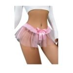 Lenceria Sexy Rosa Colales - Tangas con Malla en Contraste - Imagen 5