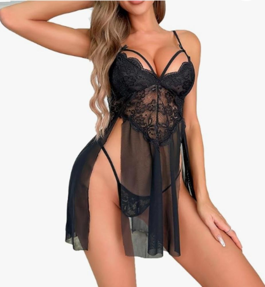 standard_resolution-2033.jpg Lencería Babydoll Sexy Encaje - Elegante Conjunto 2 Piezas - Imagen 1