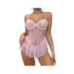 Lencería Sexy Encaje Parches Espalda Descubierta - Elegancia Seductora - Imagen 3