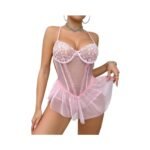 Lencería Sexy Encaje Parches Espalda Descubierta - Elegancia Seductora - Imagen 5