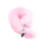 Plug Dilatador Anal Cola Zorro Rosa Sexo Sensual