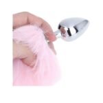 Plug Dilatador Anal Cola Zorro Rosa Sexo Sensual - Imagen 2
