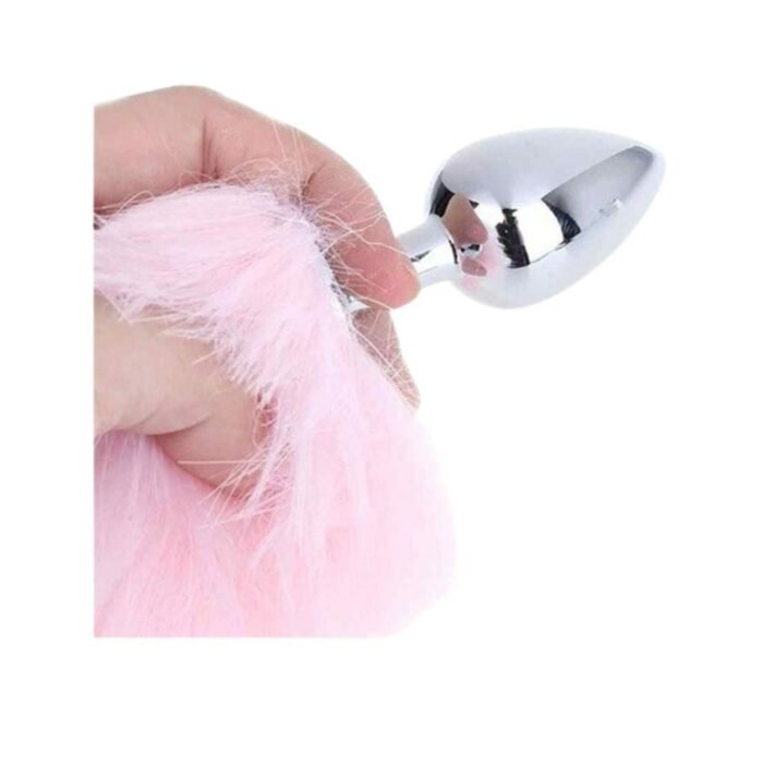 Plug Dilatador Anal Cola Zorro Rosa Sexo Sensual - Imagen 2
