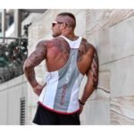 Polera Musculosa Gym Algodón Fitness - Escote V y Confort Superior - Imagen 8