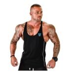 Polera Musculosa Gym Algodón Fitness - Escote V y Confort Superior - Imagen 9