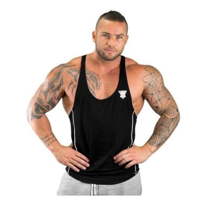 Polera Musculosa Gym Algodón Fitness - Escote V y Confort Superior - Imagen 10